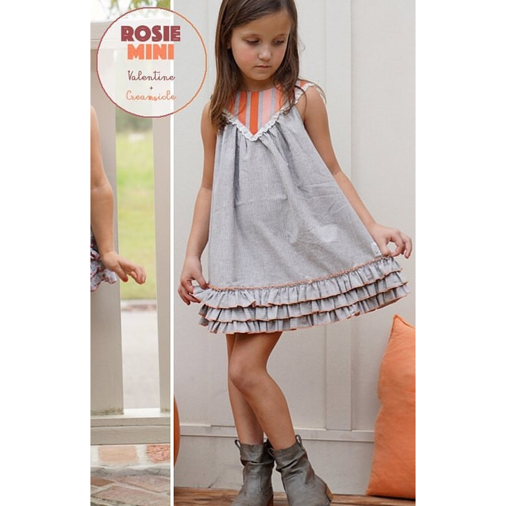 Well Dressed Wolf Creamsicle Orange Rosie Dress Size 8 NWT